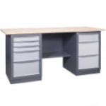 Верстаки двухтумбовые средней серии